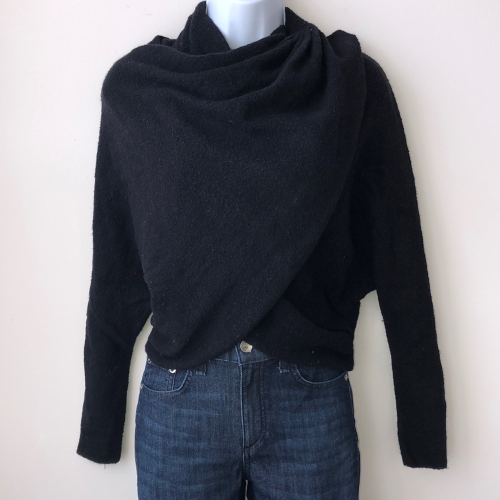 Free People Crop Mock Neck Sweater